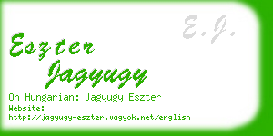 eszter jagyugy business card